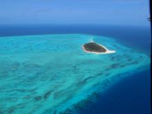 Aerial View of Zuizin Island (Halfway Island)