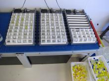 Mechanical rollers used to resuspend sediments in Experiment 3