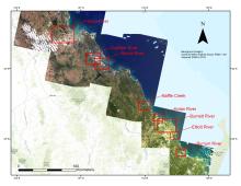 Map of NESP TWQ 2.3.4 Southern GBR study area