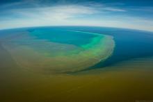 Burdekin plume impinging on Old Reef