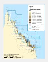 Commercial POT Fishing GVP within GBR fishing grids in 2013.