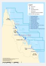 Map of the location of Qld marinas