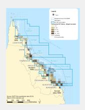 Total weight for commercial pot fishing in the GBR (in tonnes)