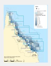 Number of days of effort for commercial haverst fishery in the GBR