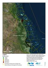 Map of the age of seagrass sampling