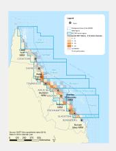 Number of active commercial net fishing licences in the GBR