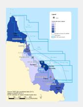 Percentage of people who own a vessel in Qld