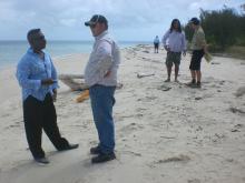 Waste management discussions on Masig Island, August 2012