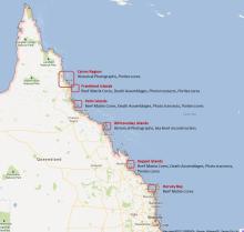 NERP Project 1.3 study locations