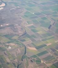Sugar cane fields in the Great Barrier Reef coastal zone