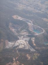 Open-cast mine in the Great Barrier Reef coastal zone