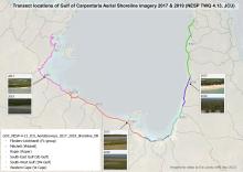 Transect location of Gulf of Carpentaria Aerial Shoreline imagery