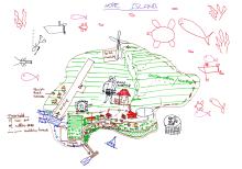 "Best Case" future scenario for the Torres Strait in 2090. Cairns, October 2012