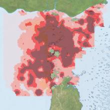 Dugong Relative Density in Torres Strait (Interactive map preview)