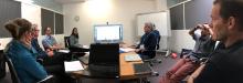 NESP4.1.2 Team at mission control, CSIRO Hobart board room