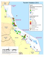 Visited location in the GBR, and point of interest