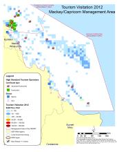 Visited location in the GBR and point of interest, between Mackay and Capricorn