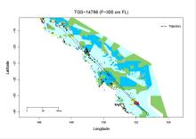 Tiger shark tracking map