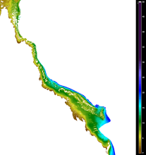 Wet Season (March) Secchi depth climatology (2002-2012) from remote sensing