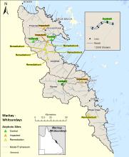 Map of Mackay Whitsundays channel measure sites