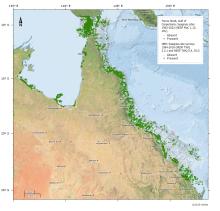 Seagrass survey compilation datasets show presence and absence data across north-eastern Australia marine regions