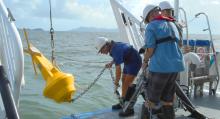 Mooring deploy at Tully River