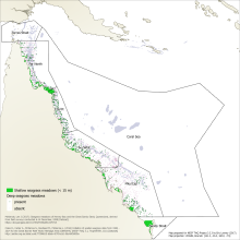 Seagrass distribution on the GBR