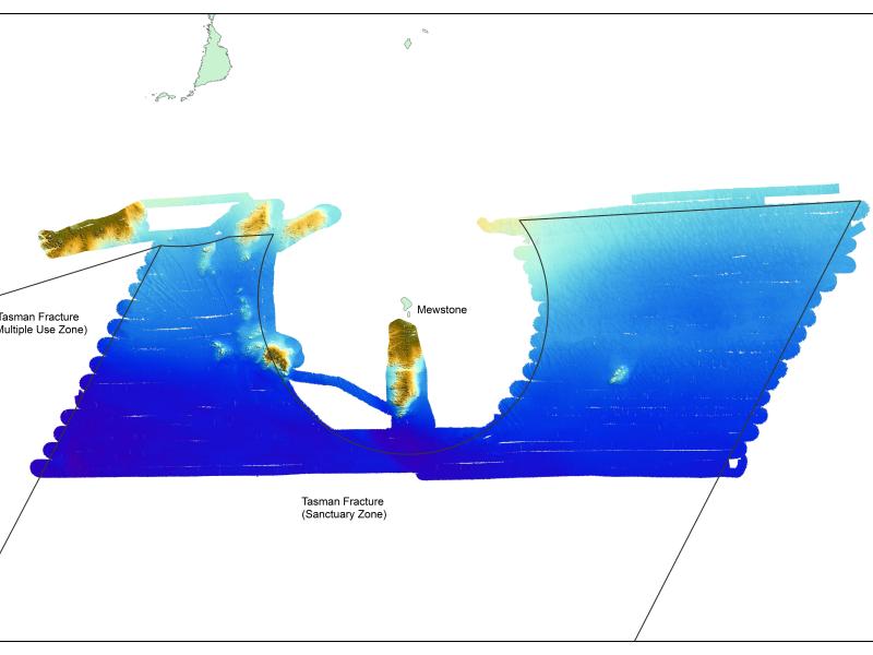 Tasman Fracture National Park Zone - mapped area