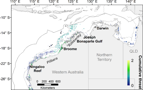 Spatial distribution of the threat of entanglement