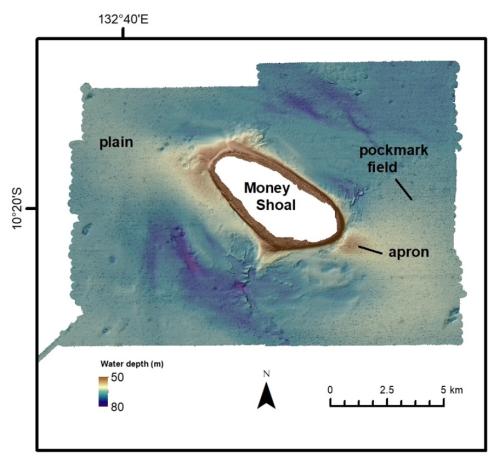 Money Shoal bathymetry and geomorphology