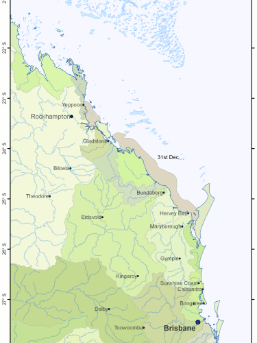 QLD Flood Plumes 2010-12-31