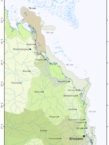 QLD Flood Plumes 2011-01-07