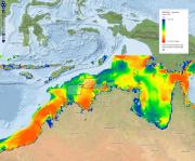 Shear stress on the seabed in the Oceanic Shoals CMR and beyond