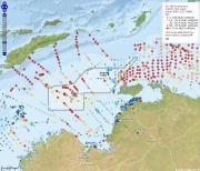 Marine sediments in the Oceanic Shoals CMR