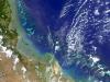 Flood plume MODIS satellite image