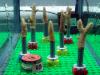 Corals mounted on Lego blocs, at AIMS