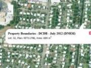 Property boundary map