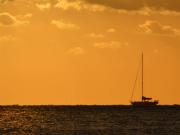 Sailing Whitsundays on sunset