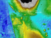 Tasman Fracture Marine Park and Huon Marin Park seafloor map CSIRO