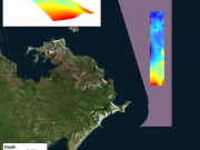 Output spline with 3D surface render wessel marine park