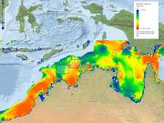 Shear stress on the seabed in the Oceanic Shoals CMR and beyond