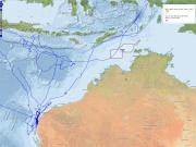 Migration patterns of whalesharks from 2005-2008 and the Oceanic Shoals CMR
