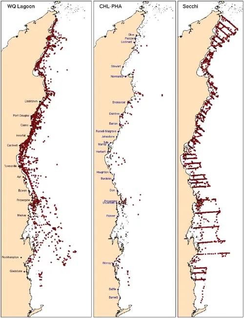 GBR water quality sampling sites