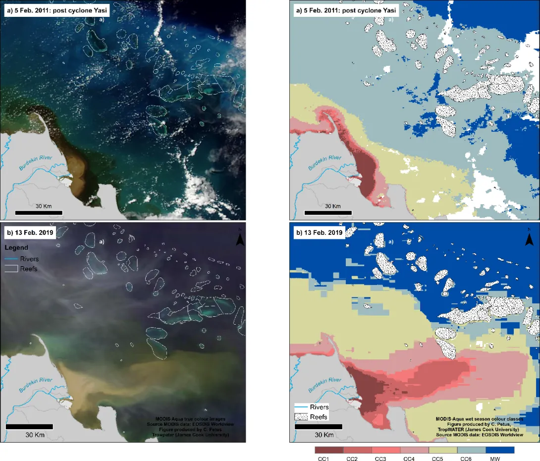 Comparing the 2019 big flood with the 2011 flood from satellite
