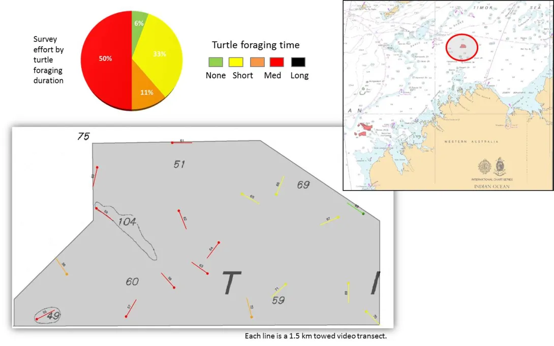 Plan for taking underwater video and sled samples offshore from Holothuria Banks.