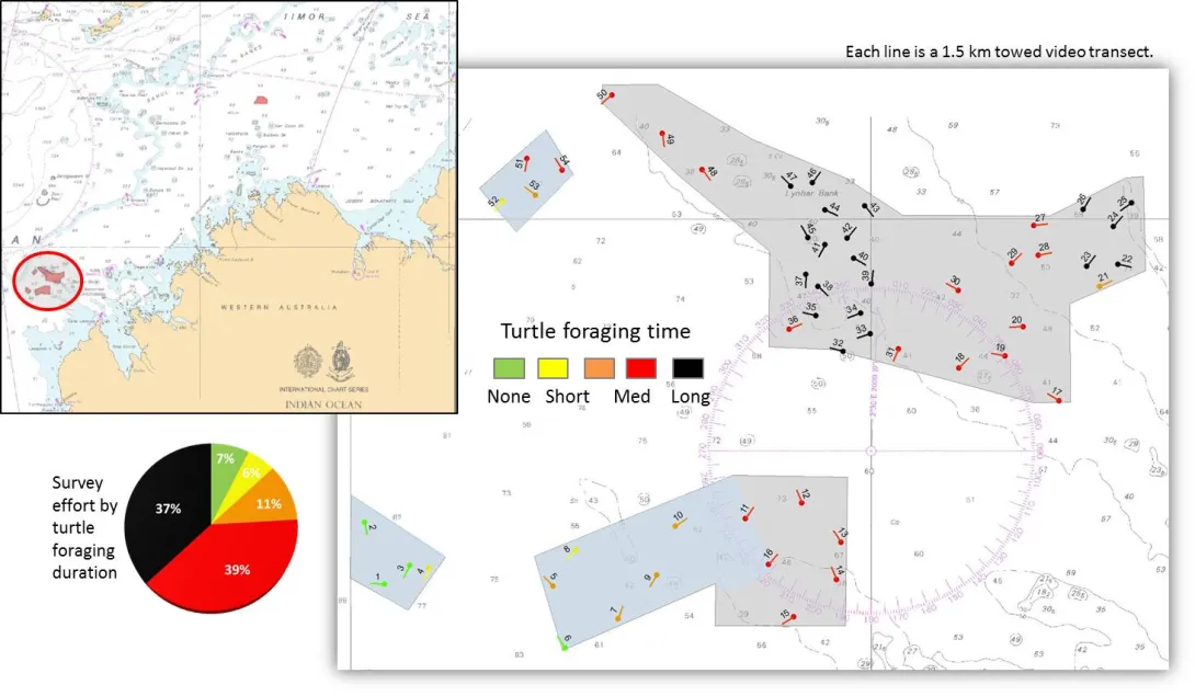 Plan for taking underwater video and sled samples near Lynher Bank